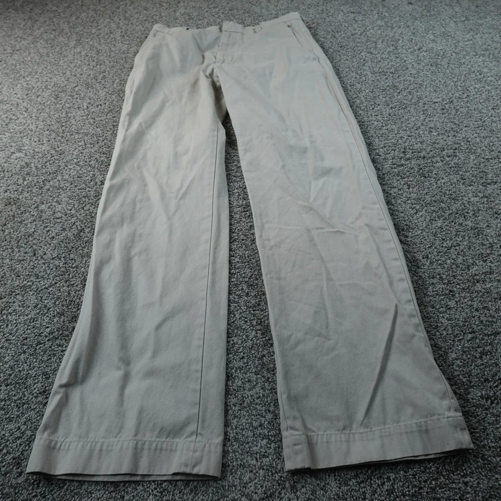 Banana Republic Pants Mens 32X34 Beige Tan Khaki Dawson Chino Trouser Flat Front